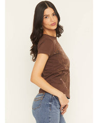 Women's Country Girl rhinestone Short Sleeve Graphic Tee