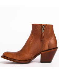 Women's Millie Floral Embroidered Booties - Round Toe
