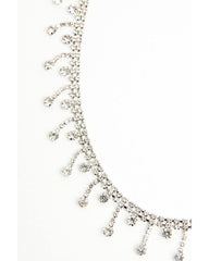 Women's Dangling Rhinestone Hat Band