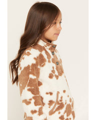 Girls' Jackson Cow Print Polar Fleece Jacket