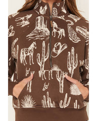 Women's Kate Conversation Print 1/2 Zip Pullover