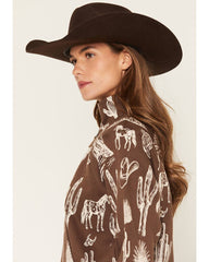 Women's Kate Conversation Print 1/2 Zip Pullover