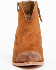 Women's Jodi Suede Leather Booties - Round Toe