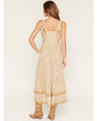 Women's Paisley Print Sleeveless High-Low Dress