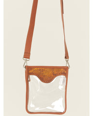 Women's Zoie Sunflower Tooled Crossbody Stadium Bag
