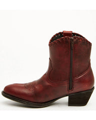 Women's Sawyer Omaha Goat Western Fashion Booties - Round Toe