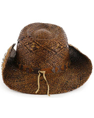 Women's Embellished Straw Cowboy Hat