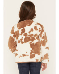 Girls' Jackson Cow Print Polar Fleece Jacket