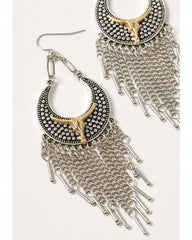 Women's Longhorn Chandelier Earrings