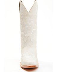 Women's Lasy Floral Embroidered Western Boots - Snip Toe