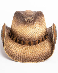 Women's Rustic Straw Cowboy Hat