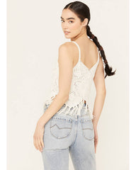 Women's Crochet Fringe Tank