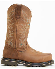 Women's Pull-On Western Work Boots - Composite Toe