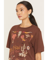 Women's Western Embroidered Short Sleeve Graphic Tee