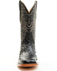 Women's Kacie Exotic Ostrich Western Boots - Broad Square Toe