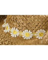 Girls' Daisy Straw Cowboy Hat