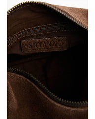 Women's Boot Stitch Embroidered Suede Mini Shoulder Bag