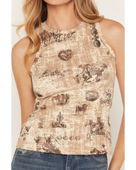 Women's Oakhurst Conversation Print Tank Top
