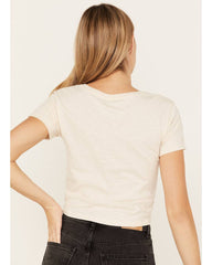 Women's Mystic Crystal Tie Front Graphic Tee
