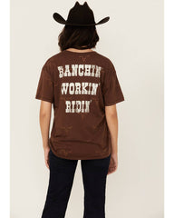 Women's Ranchin' Workin' Ridin' Short Sleeve Graphic Tee