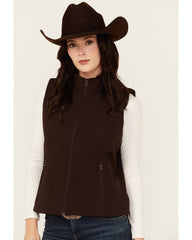 Women's Solid Softshell Vest