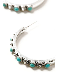 Women's Hoops and Studs Earring Set - 5 Piece