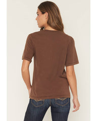 Women's Cowboy Horse Short Sleeve Boyfriend Graphic Tee