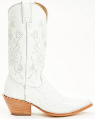 Women's Daisie Exotic Full Quill Ostrich Western Boots - Snip Toe