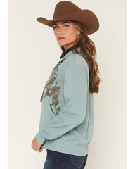 Women's Double Horse 1/2 Zip Pullover