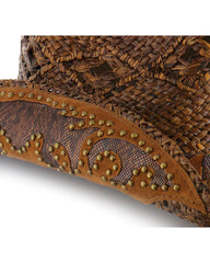 Women's Embellished Straw Cowboy Hat