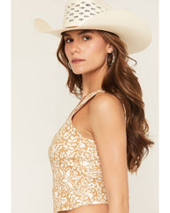 Women's Reyna Paisley Print Corset Top