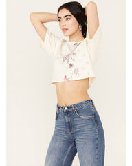 Women's Americana Eagle Star Cropped Short Sleeve Graphic Tee