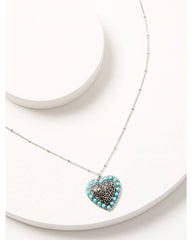 Women's Heart High Low Necklace