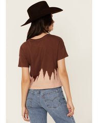Women's Dibs On The Cowboy Tie Dye Short Sleeve Graphic Tee