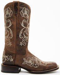 Women's Lasy Western Boots - Broad Square Toe