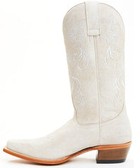 Women's Lasy Floral Embroidered Western Boots - Snip Toe