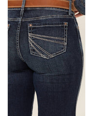 Women's Tess Mid Rise Trouser Performance Stretch Denim Jeans