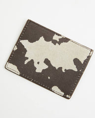 Women's Cow Print Suede Wallet