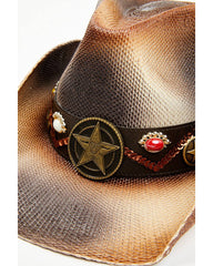 Women's Obsessed Straw Cowboy Hat