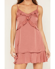 Women's Maren Ruffle Trim Sleeveless Mini Dress