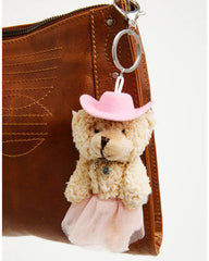 Tutu Cowgirl Bear Bag Charm