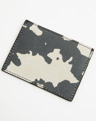 Women's Cow Print Suede Credit Card Wallet
