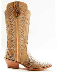 Women's Exotic Python Tall Western Boots - Snip Toe