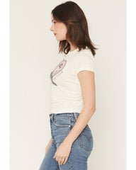 Women's Roped My Heart Short Sleeve Graphic Baby Tee