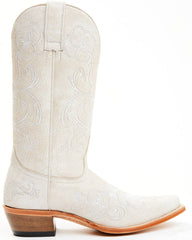 Women's Lasy Floral Embroidered Western Boots - Snip Toe