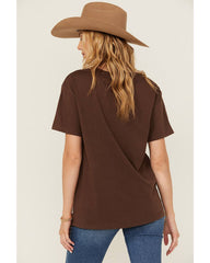 Women's Whiskey Rhinestone Boyfriend Fit Short Sleeve Graphic Tee