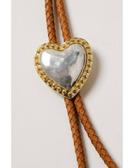 Women's Western Muse 2-Ton Heart Concho Bolo Tie