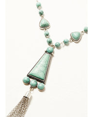 Women's Antique Silver Jewelry Set - 2 Piece