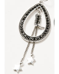 Women's Boot Teardrop Earrings