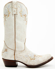 Women's Byrdie Crack Embroidered Western Boots - Round Toe
